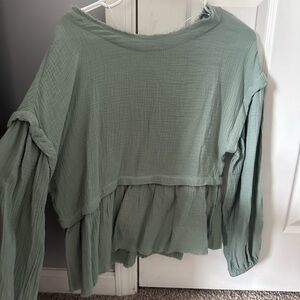 Sage blouse